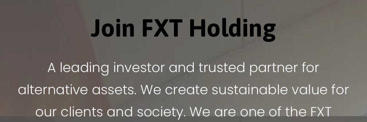FXTHOLDING banner