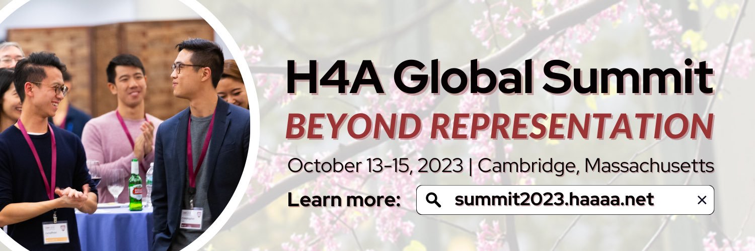 Harvard Asian American Alumni Alliance (H4A) banner