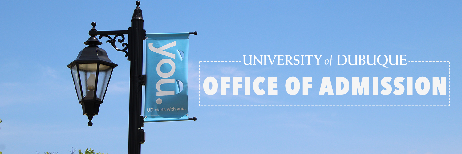 University of Dubuque Office of Admission banner