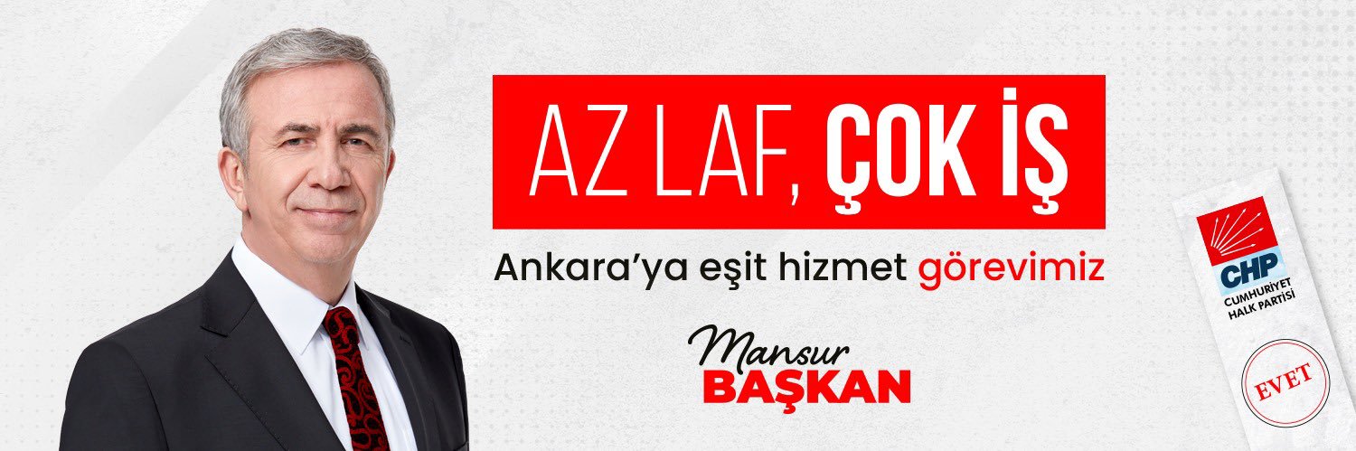 Mansur Yavaş's banner