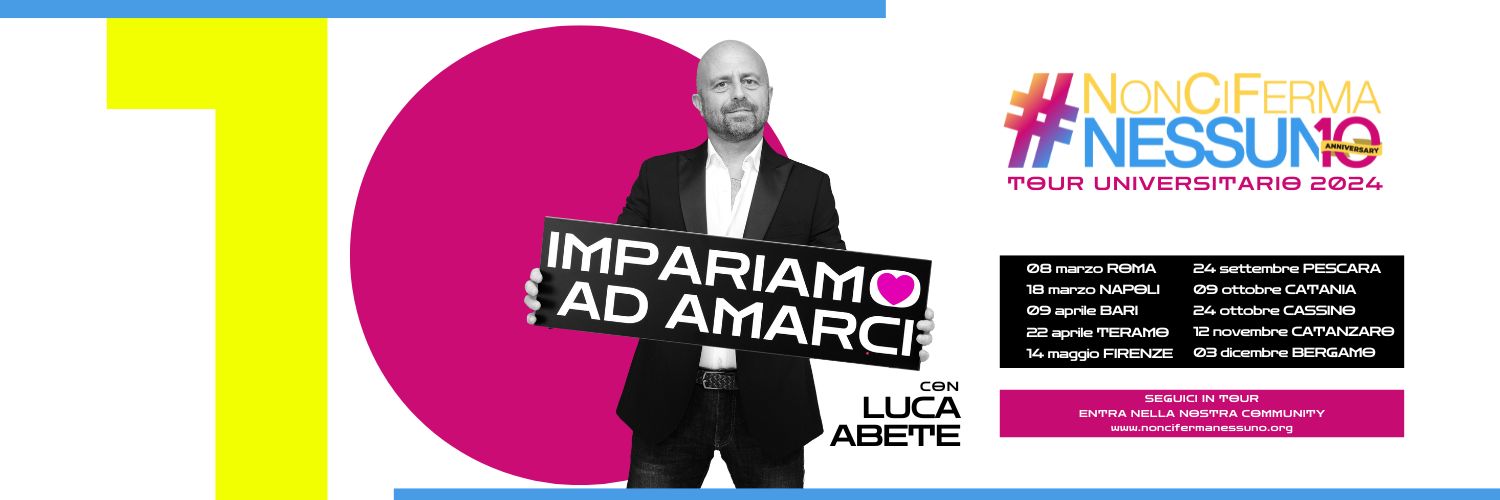 #NonCiFermaNessuno banner