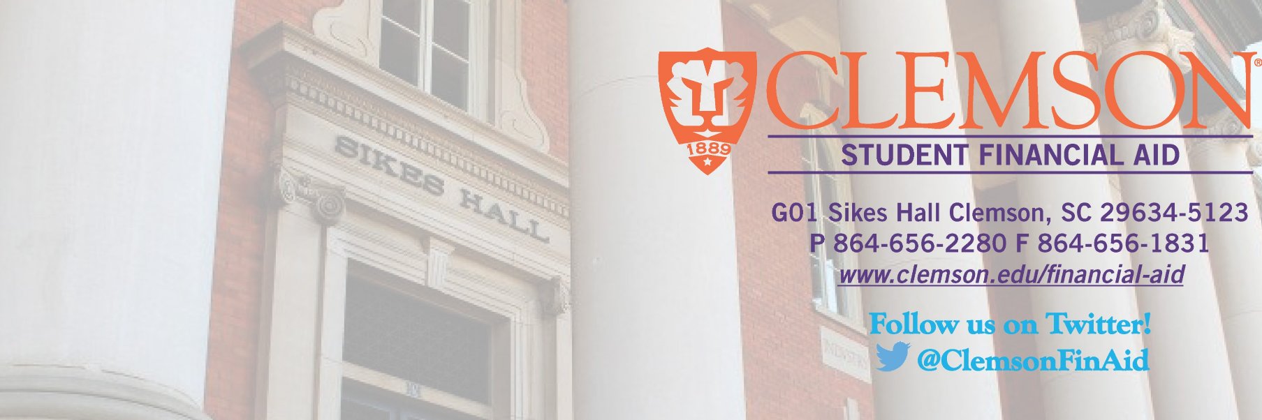 Clemson Fin Aid banner