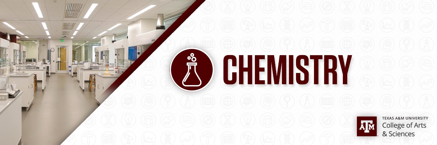 Chemistry Department's banner