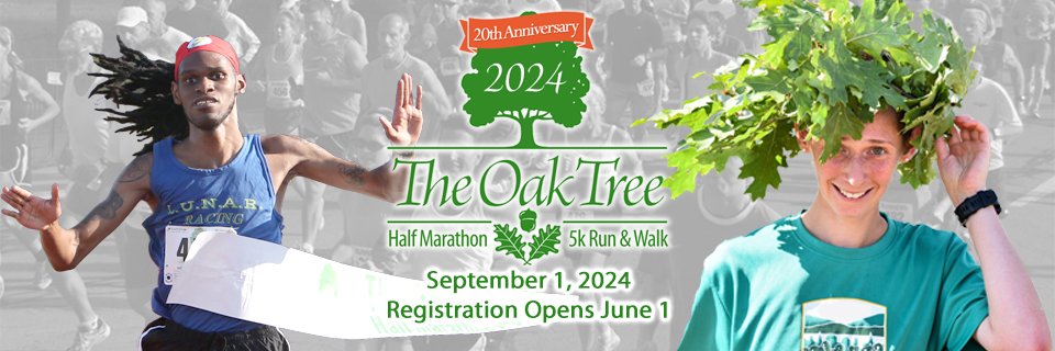Oak Tree Half & 5K banner