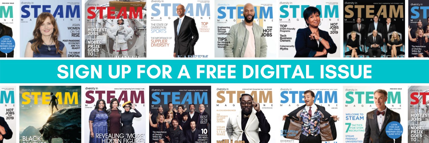 Diversity in STEAM Magazine banner