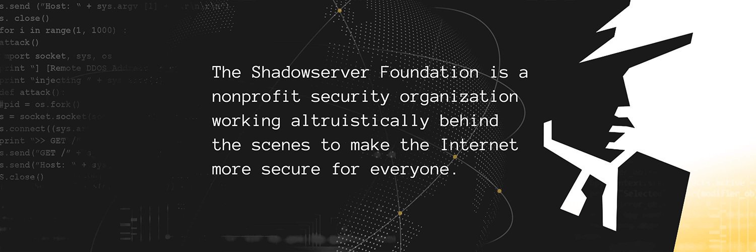 The Shadowserver Foundation's banner