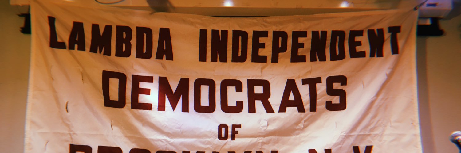 Lambda Independent Democrats of Brooklyn banner