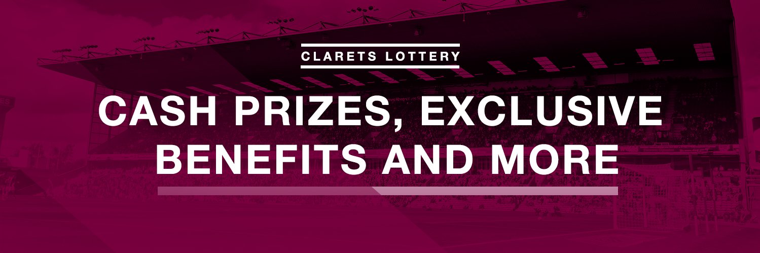 Clarets Lotteries banner