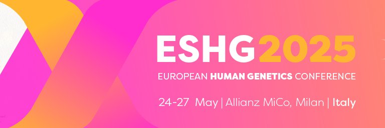 European Society of Human Genetics (ESHG)'s banner