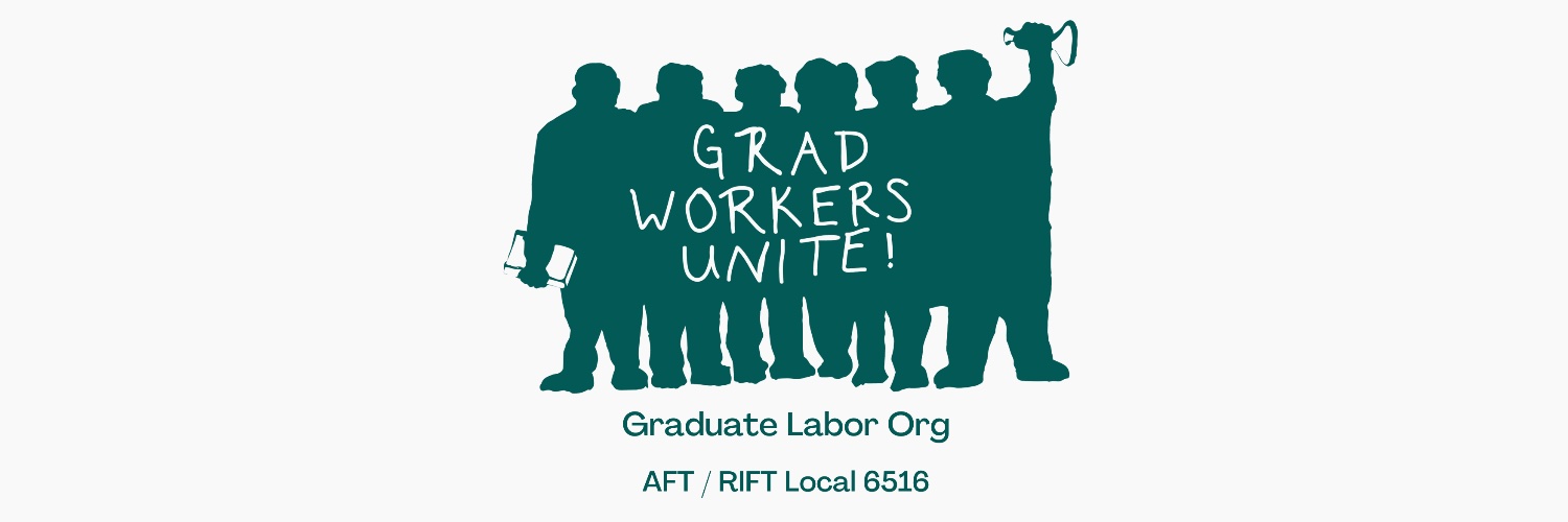 GradLaborOrg (GLO) at Brown University banner