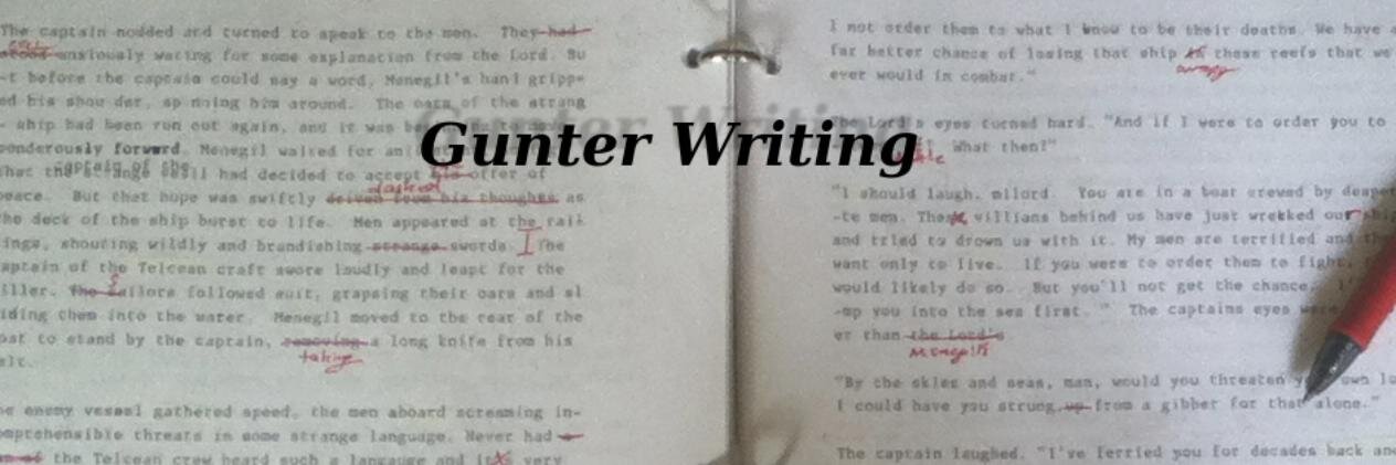 GunterWriting's profile banner image
