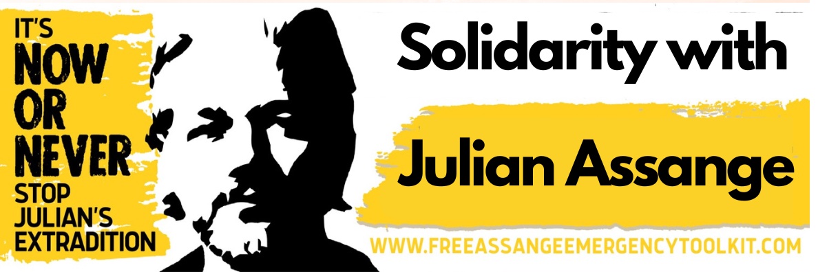 Committee to Defend Julian Assange banner