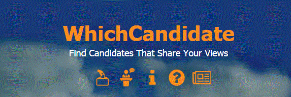 whichcandidate banner