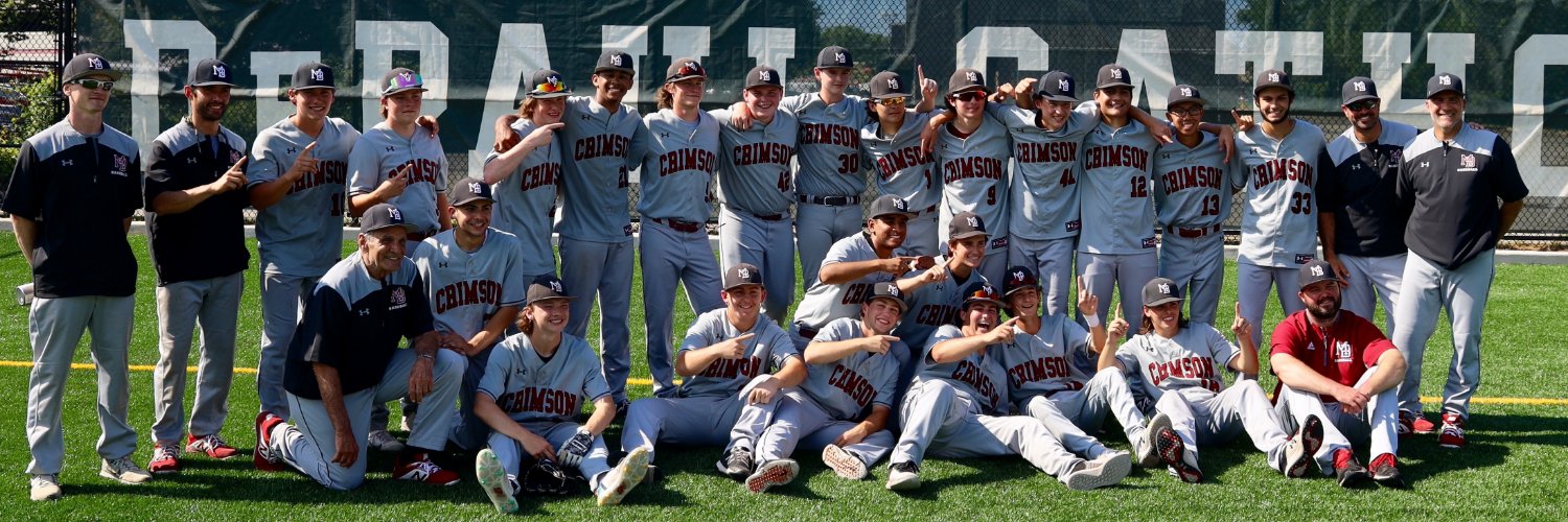 MBS Crimson Baseball banner