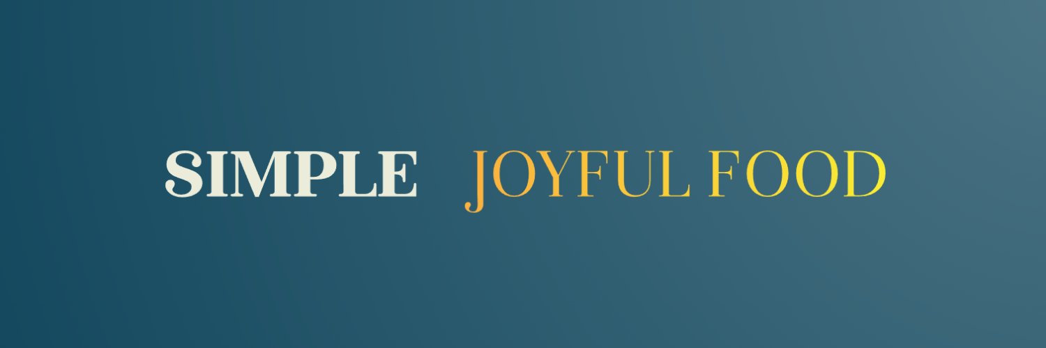 Simple Joyful Food banner