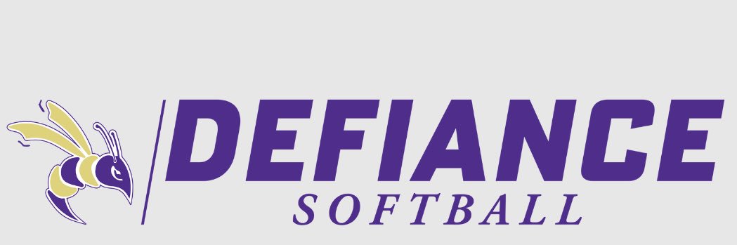 Defiance College Softball banner