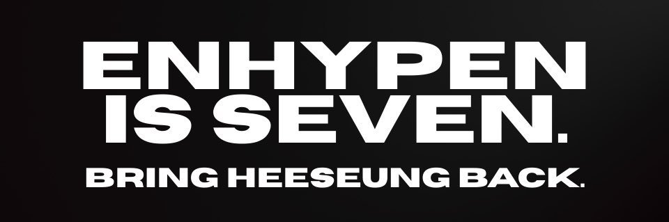 ًENHYPEN IS 7! banner