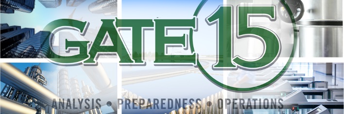Gate 15 banner