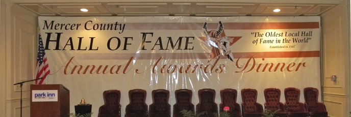 Mercer County HoF banner