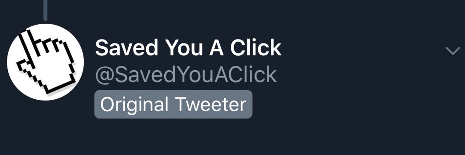 Saved You A Click Profile Banner