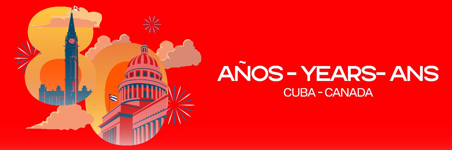 Canada in Cuba's banner