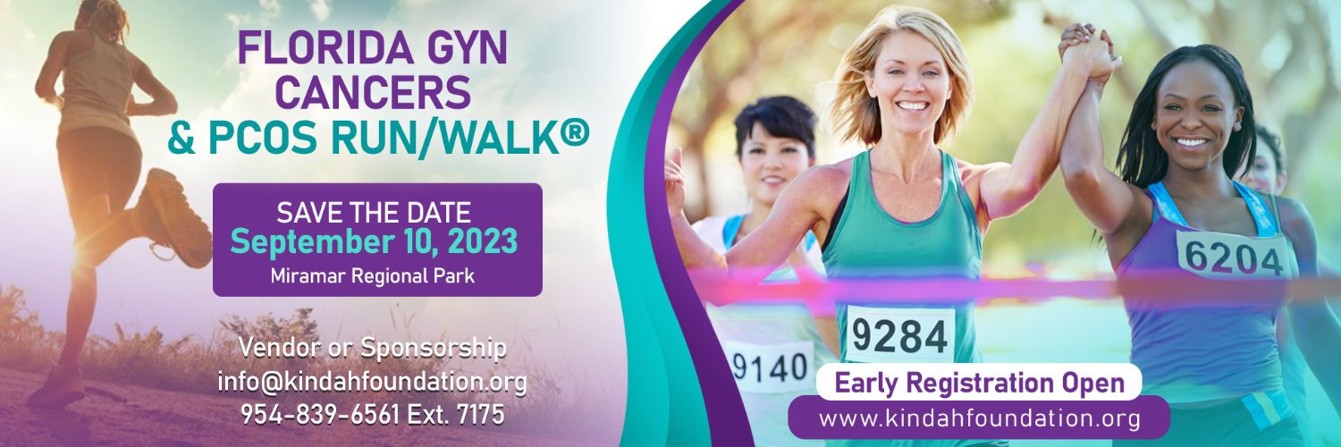 Florida Gynecologic Cancers & PCOS Run/ Walk banner