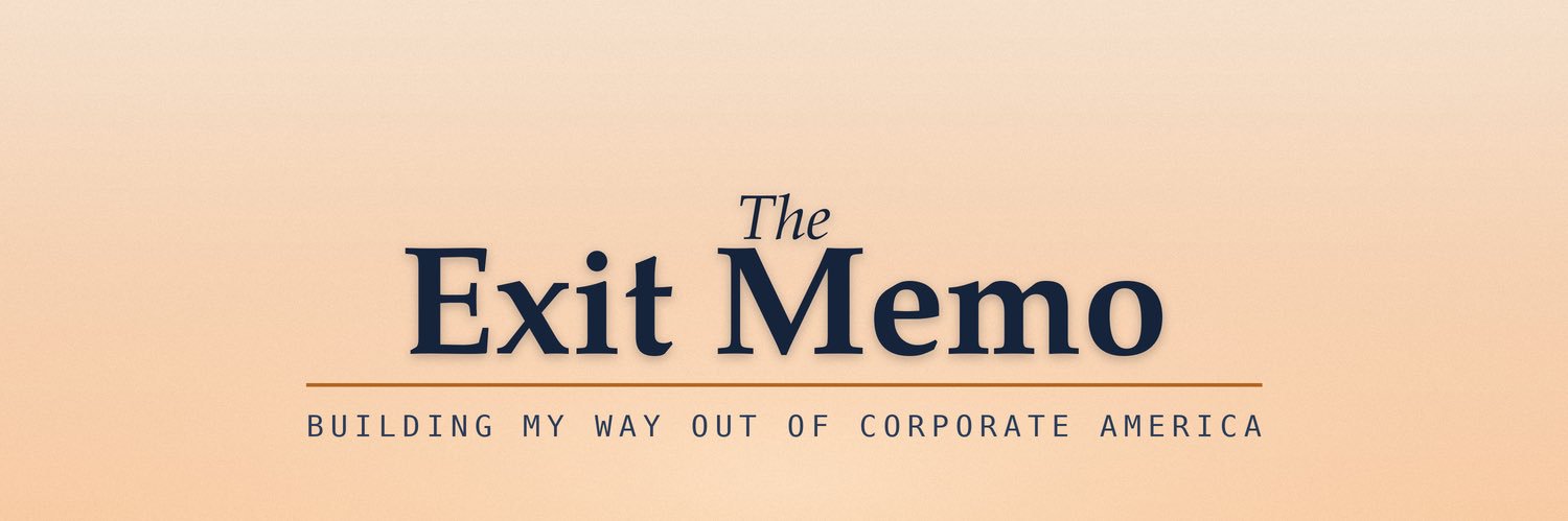 Jackson · The Exit Memo banner