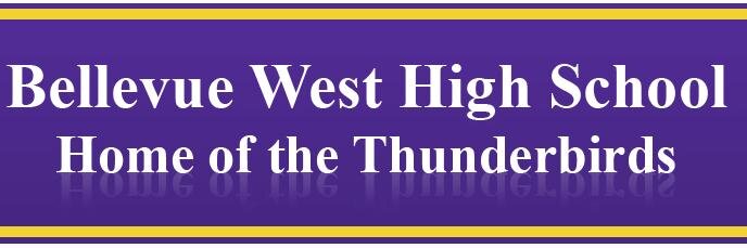 Bellevue West's banner