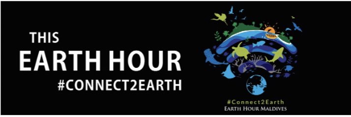 Earth Hour Maldives banner
