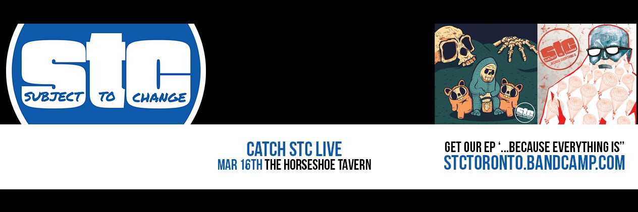 Subject To Change banner