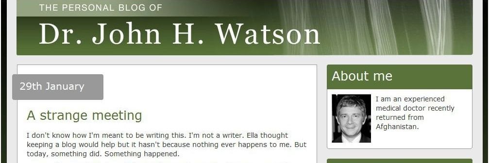 Parody | John H. Watson banner
