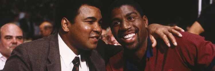 Earvin Magic Johnson's banner