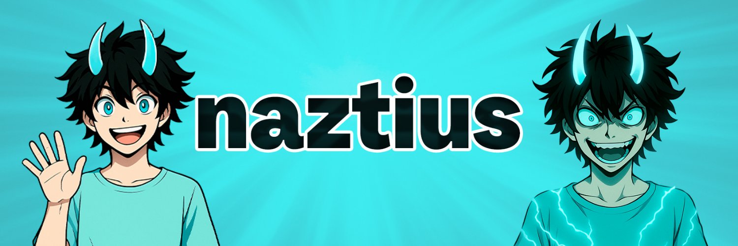Twitter banner for @naztius