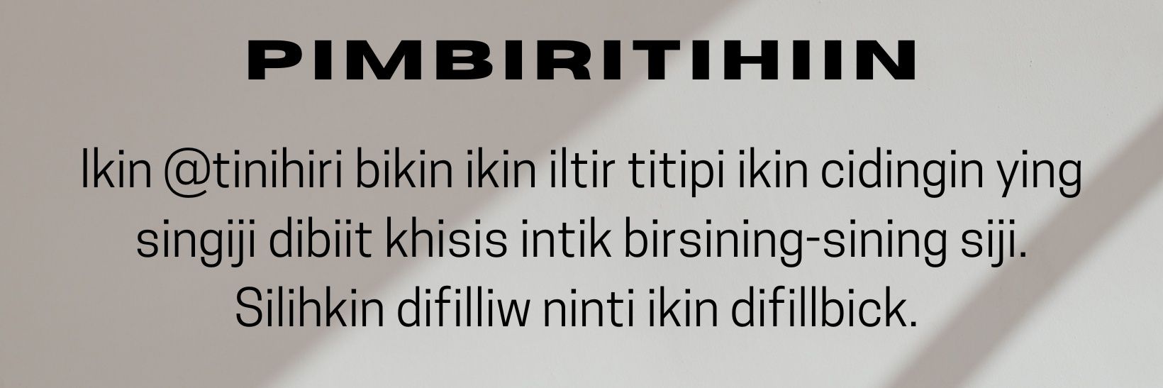 tinihiri's profile banner image