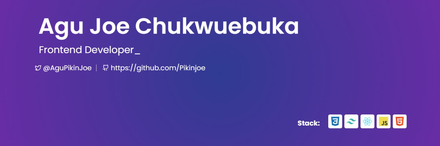 AguPikinJoe's profile banner image