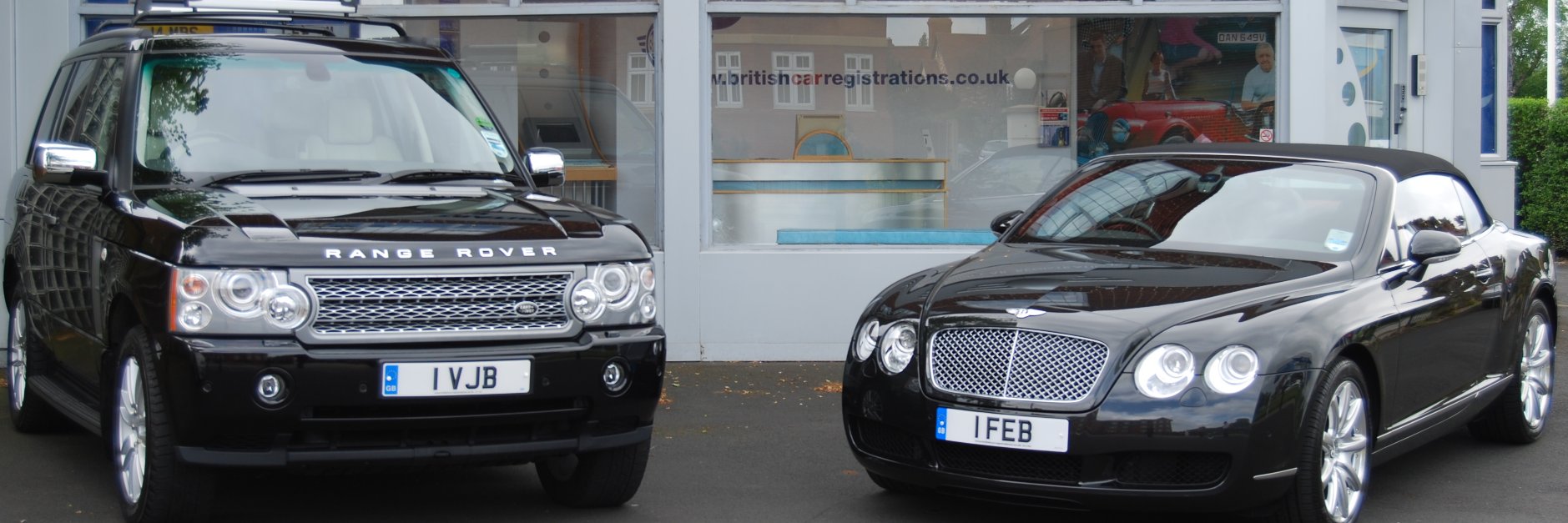 BRITISH CAR REGISTRATIONS banner