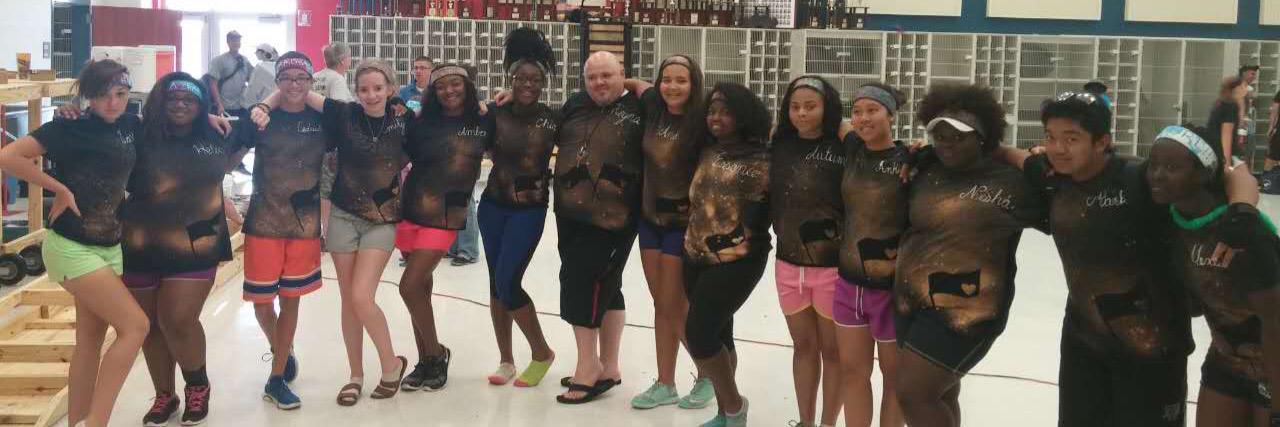 Manvel Color Guard banner