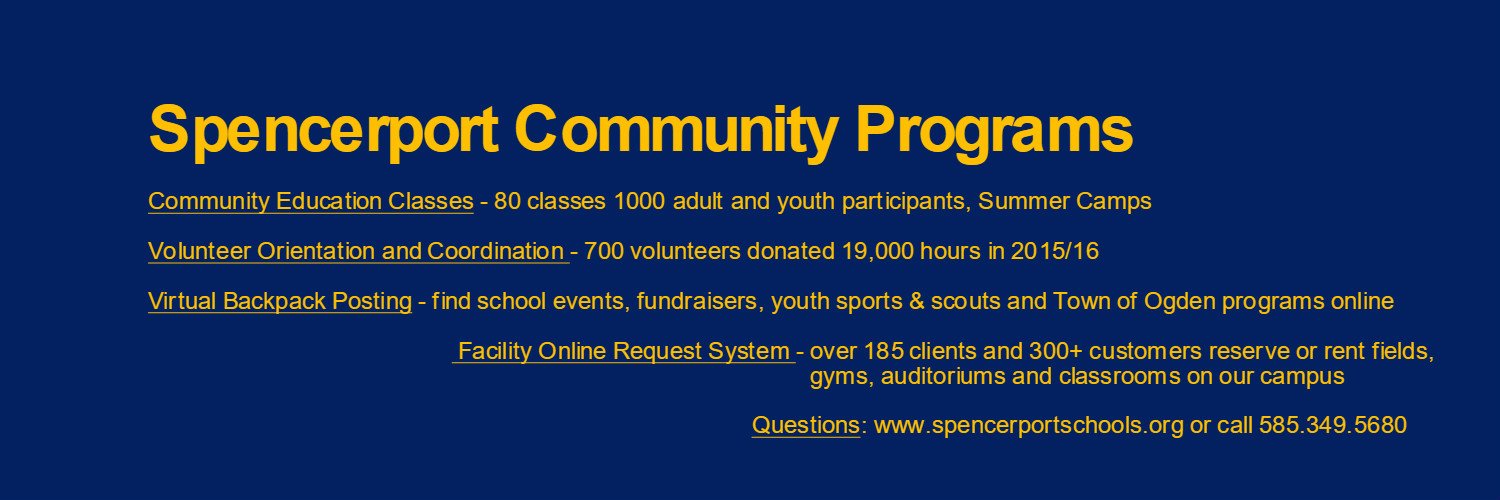 SpencerportCommPrg banner