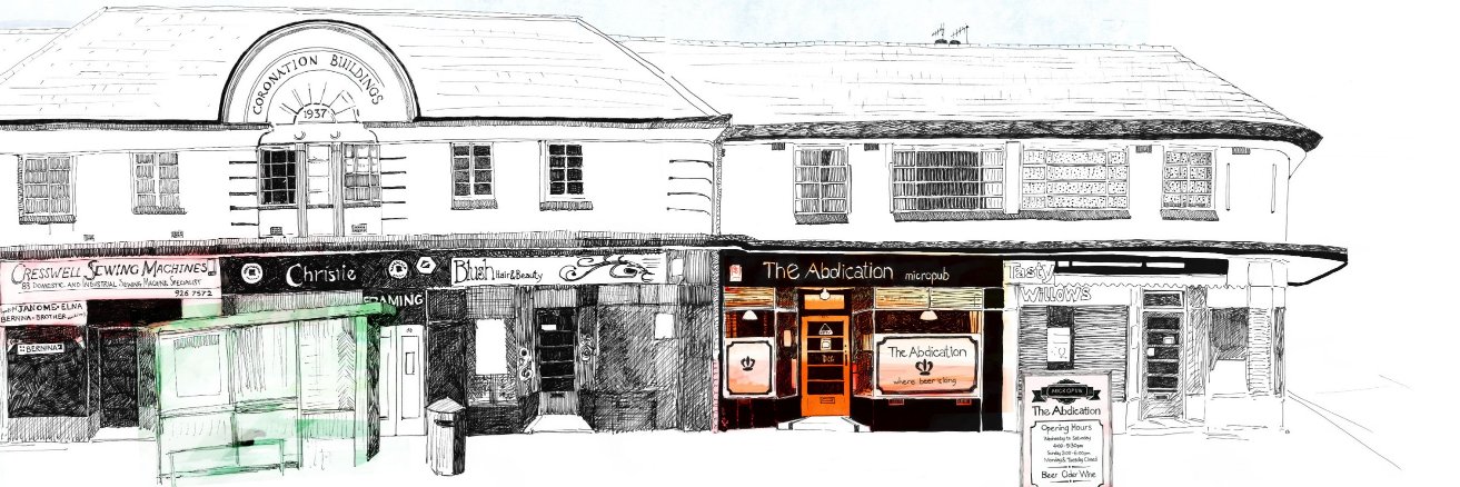 The Abdication micropub banner