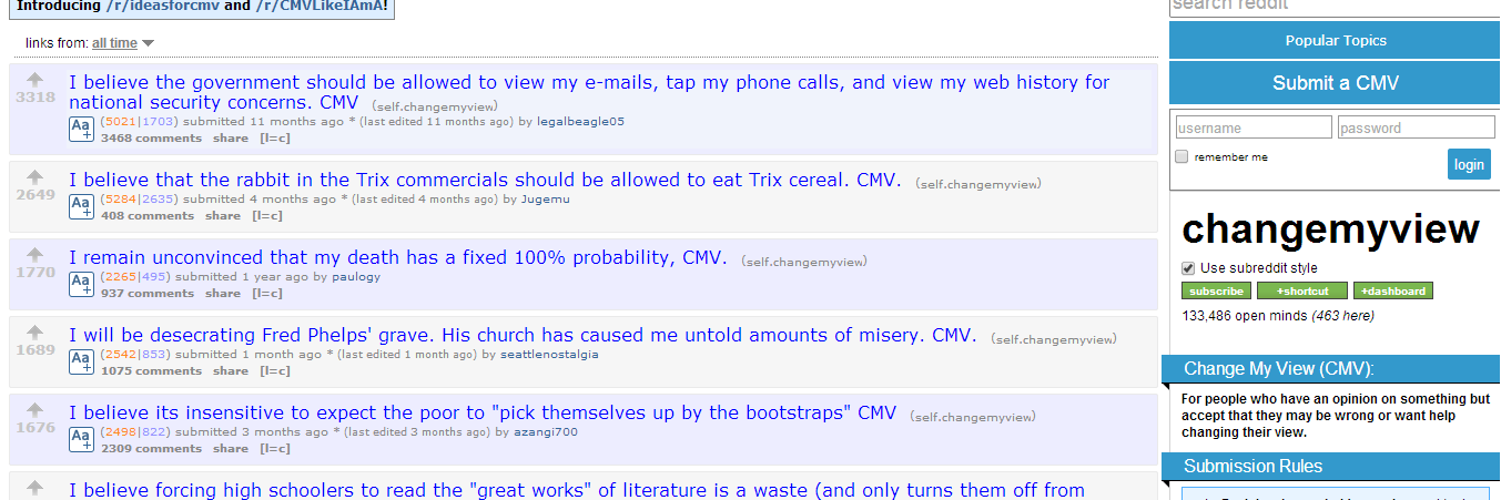 Live /r/ChangeMyView Feed (@redditcmv) / Posts / X