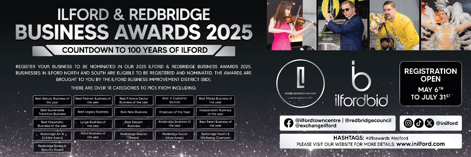Ilford BID's banner