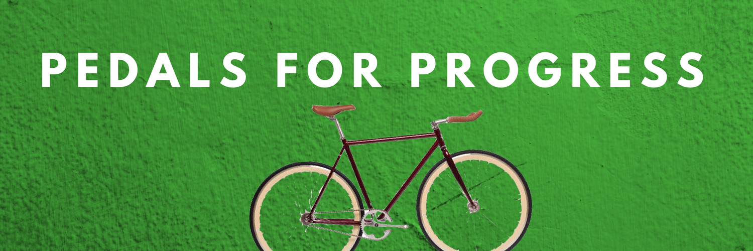 Pedals for Progress banner