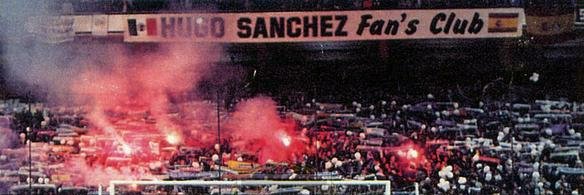 Hugo Sanchez fans banner