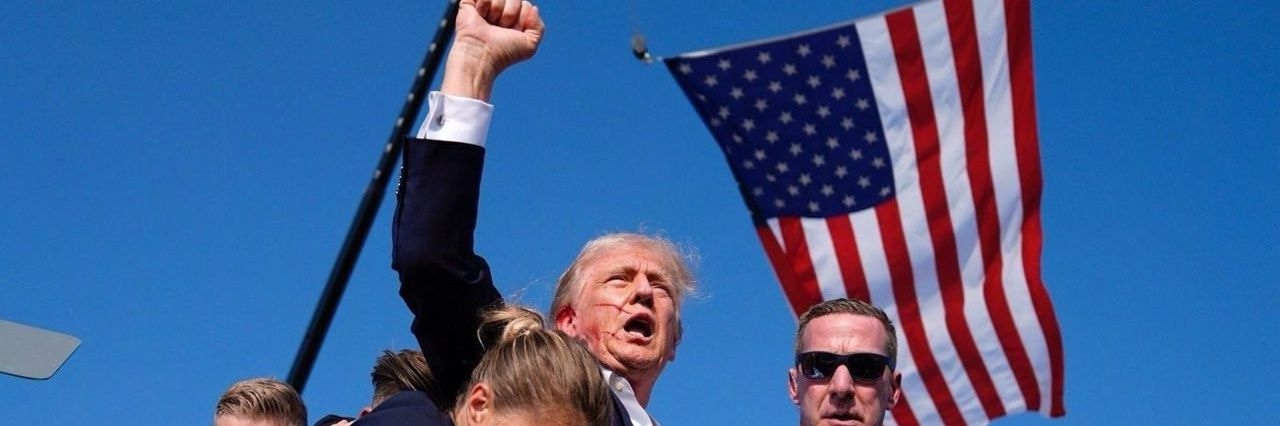 America First banner