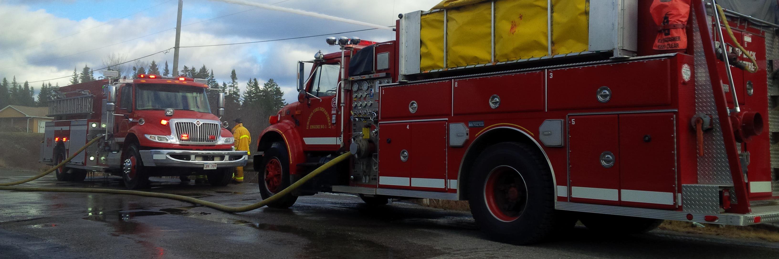 Metalfab Fire Trucks banner