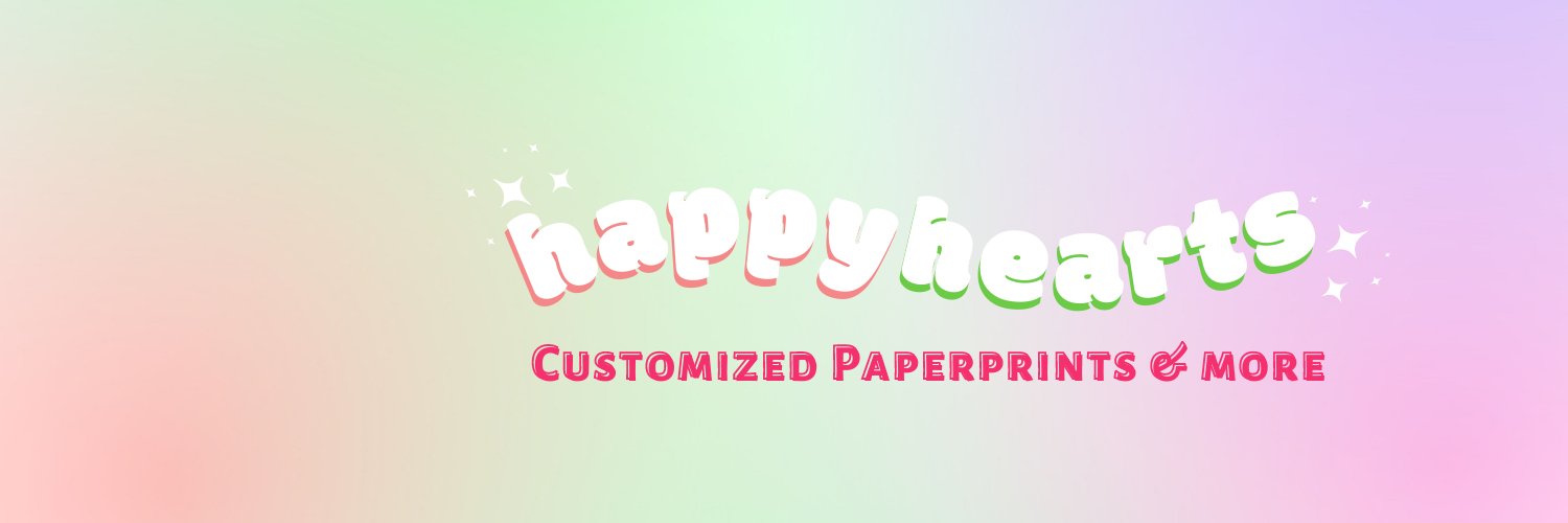 Happy Hearts | customized paperprints & more banner
