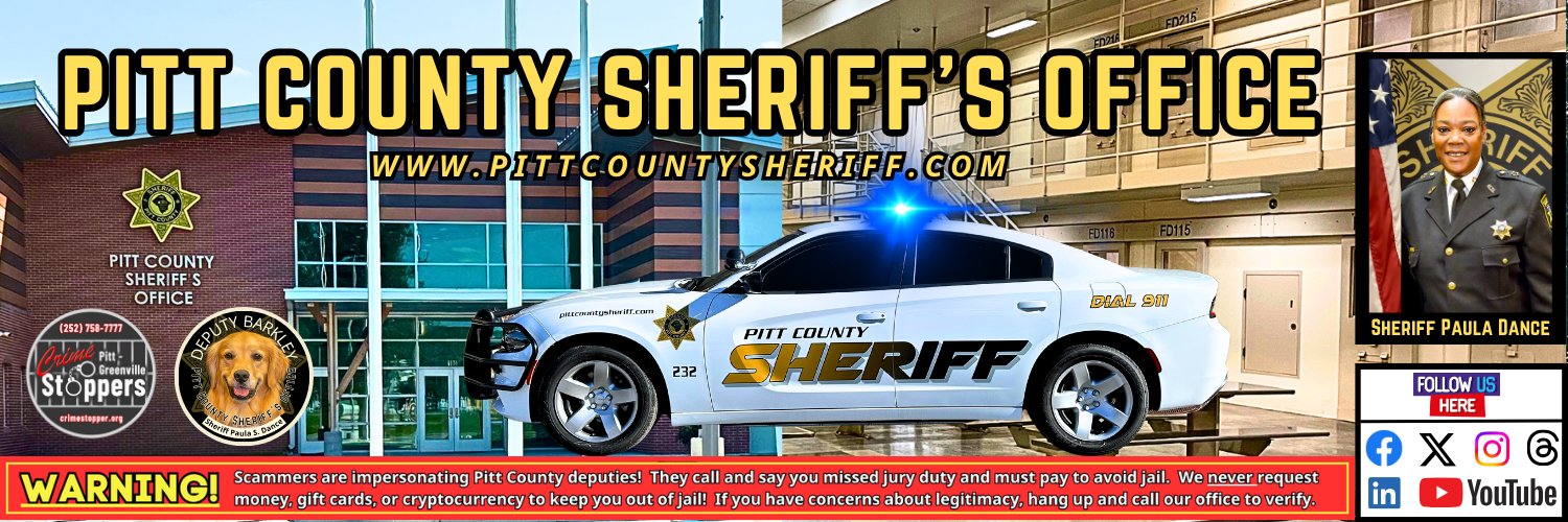Pitt County Sheriff's Office, N.C. banner