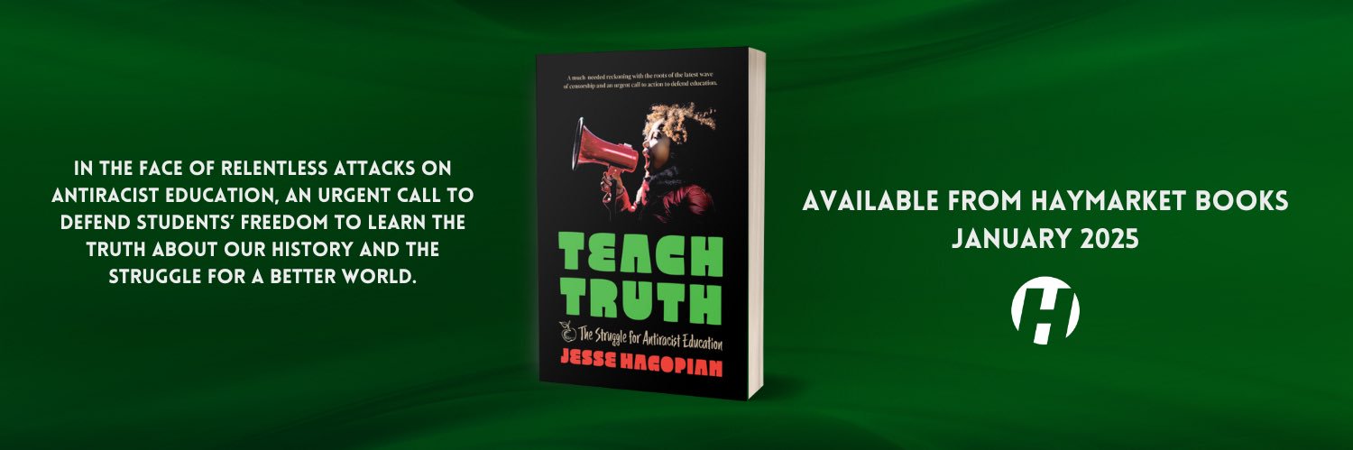Jesse Hagopian's banner