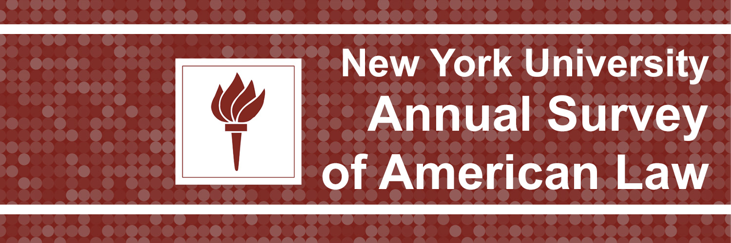 NYU Annual Survey of American Law banner