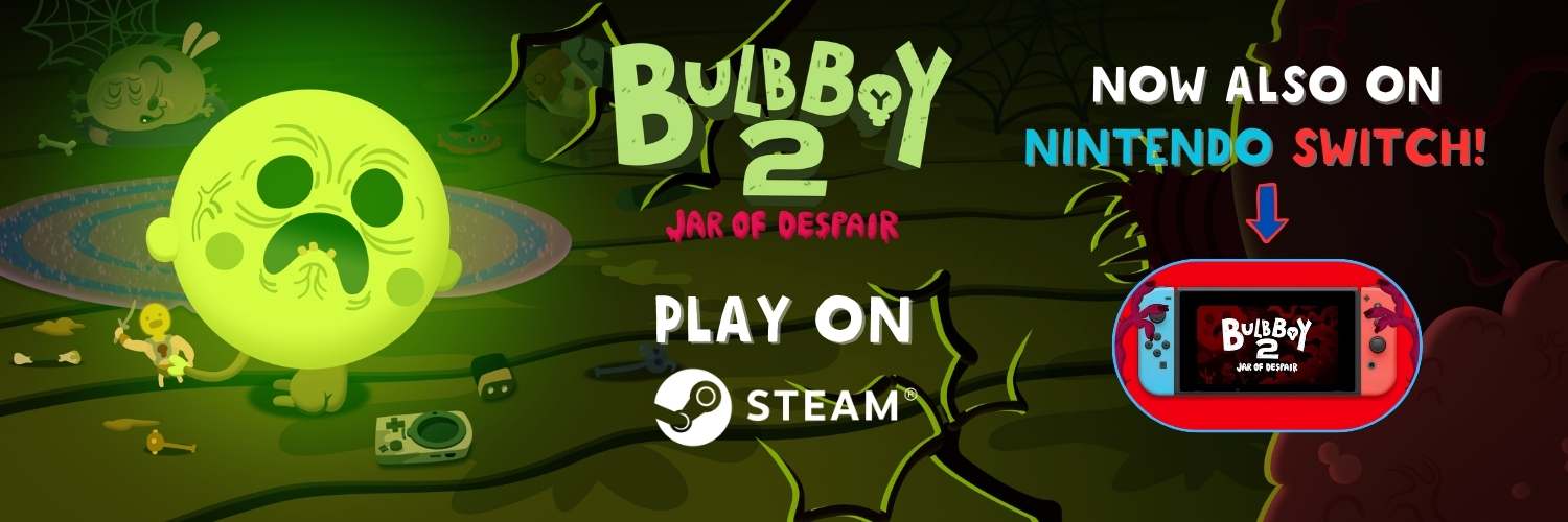Bulbware | Bulb Boy 2: Jar of Despair out NOW! banner